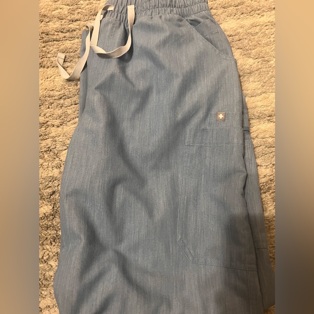 Figs Highwaisted Yola in Heather indigo